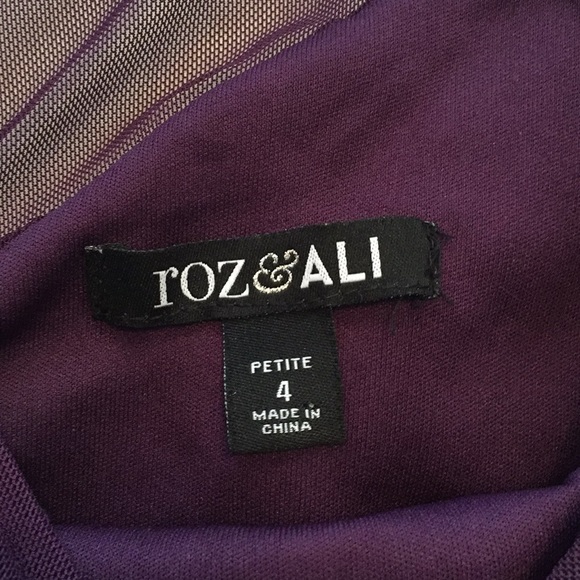 Roz & Ali lace and sheer dress - Picture 4 of 7